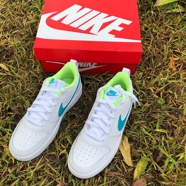 Nike Court Borough 防滑耐磨 低幫板鞋 白淺藍 Nike Court Borough 防滑耐磨 低幫板鞋 白淺藍:圖片 4