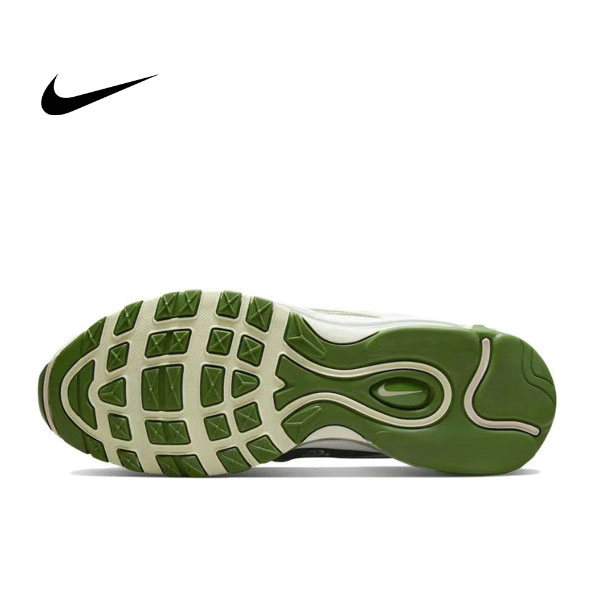 Nike Air Max 97 輕便透氣 低幫跑步鞋 白綠 Nike Air Max 97 輕便透氣 低幫跑步鞋 白綠:圖片 6