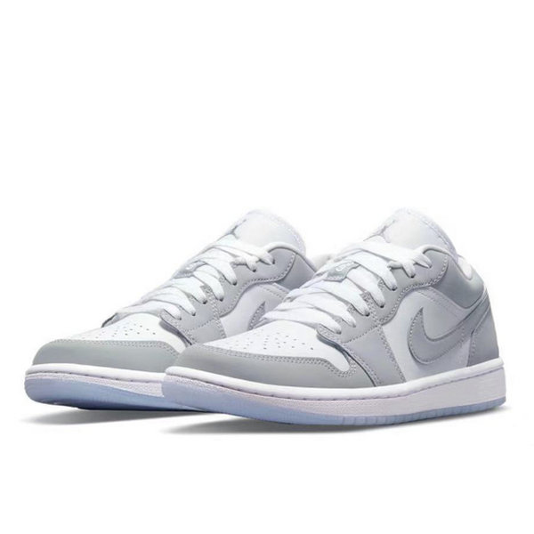 Nike Jordan 1 Low 簡約舒適 防滑耐磨 低幫籃球鞋 灰白 Nike Jordan 1 Low 簡約舒適 防滑耐磨 低幫籃球鞋 灰白:圖片 3