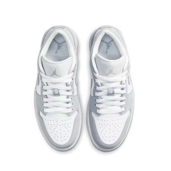 Nike Jordan 1 Low 簡約舒適 防滑耐磨 低幫籃球鞋 灰白 Nike Jordan 1 Low 簡約舒適 防滑耐磨 低幫籃球鞋 灰白:圖片 4