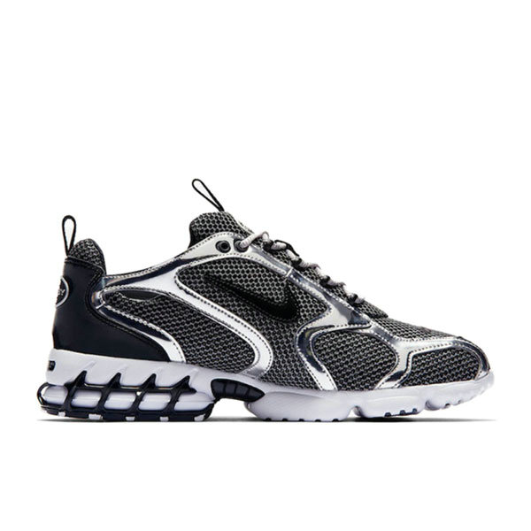Stussy x Nike Air Zoom Spiridon CG 2 減震耐磨 复古跑鞋 黑银 Stussy x Nike Air Zoom Spiridon CG 2 減震耐磨 复古跑鞋 黑银