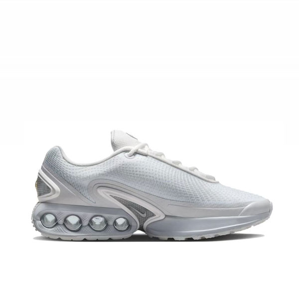 Nike Air Max DN舒適百搭 耐磨休閒跑步鞋 男女款 白銀色 Nike Air Max DN舒適百搭 耐磨休閒鞋 男女款 白銀色