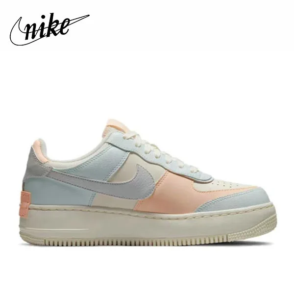 Nike Air Force 1 Shadow 防滑耐磨 低幫板鞋 淡藍粉 女款 Nike Air Force 1 Shadow 防滑耐磨 低幫板鞋 淡藍粉 女款