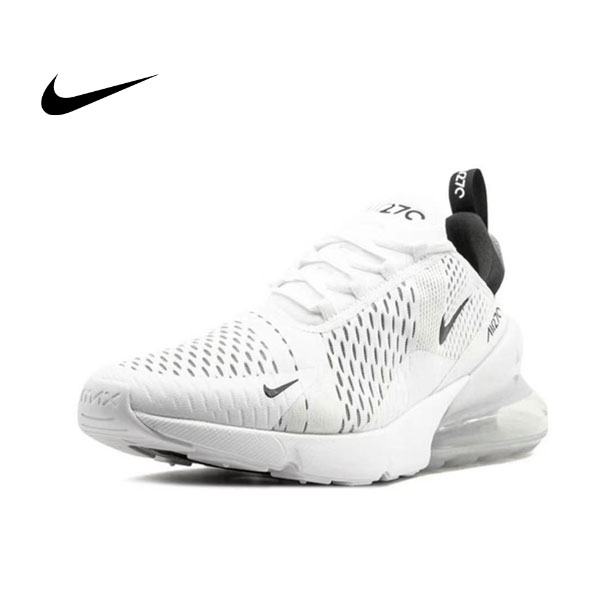 Nike Air Max 270 帆布網面 氣墊 休閒跑步鞋 白黑 Nike Air Max 270 帆布網面 氣墊 休閒跑步鞋 白黑:圖片 2