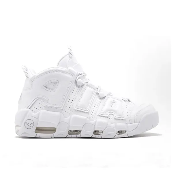 Nike Air More Uptempo 皮蓬 大AIR 中幫 復古籃球鞋 全白 Nike Air More Uptempo全白