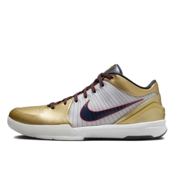 Nike Kobe 4 "Gold Medal" 防滑耐磨 實戰籃球鞋 白金 Nike Kobe 4 "Gold Medal" 防滑耐磨 實戰籃球鞋 白金:圖片 2