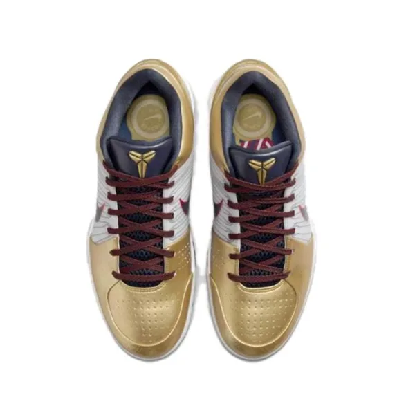 Nike Kobe 4 "Gold Medal" 防滑耐磨 實戰籃球鞋 白金 Nike Kobe 4 "Gold Medal" 防滑耐磨 實戰籃球鞋 白金:圖片 4