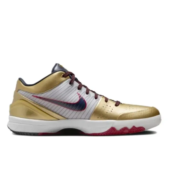 Nike Kobe 4 "Gold Medal" 防滑耐磨 實戰籃球鞋 白金 Nike Kobe 4 "Gold Medal" 防滑耐磨 實戰籃球鞋 白金
