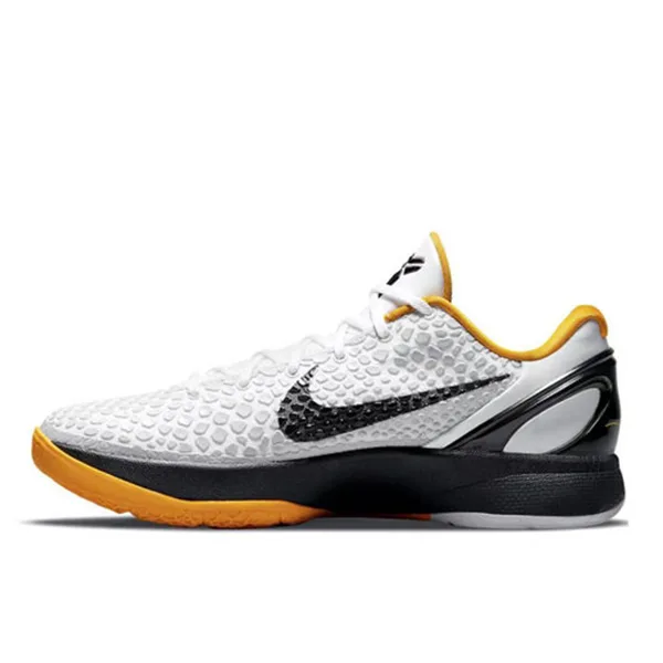 Nike Kobe 6 Protro “White Del Sol” 季後賽 實戰籃球鞋 黑白黃 Nike Kobe 6 Protro “White Del Sol” 季後賽 實戰籃球鞋 黑白黃:圖片 2