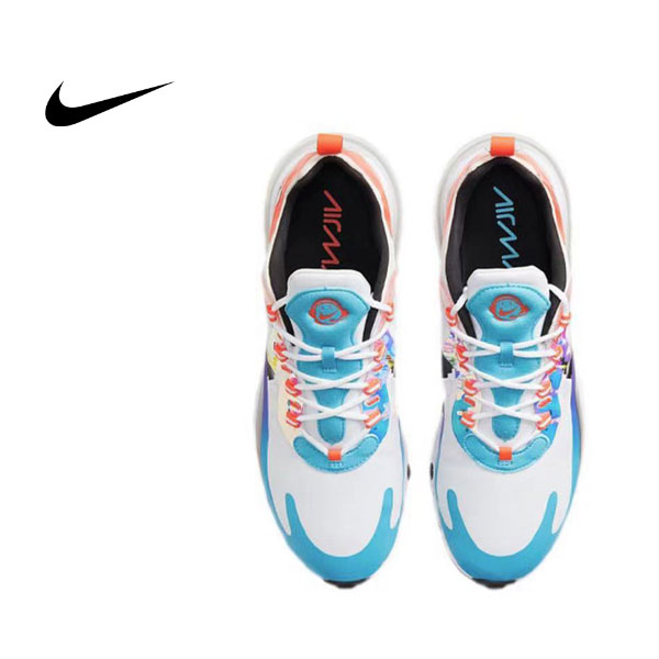Nike Air Max 270 電玩像素 低幫跑步鞋 白藍紅 Nike Air Max 270 電玩像素 低幫跑步鞋 白藍紅:圖片 5
