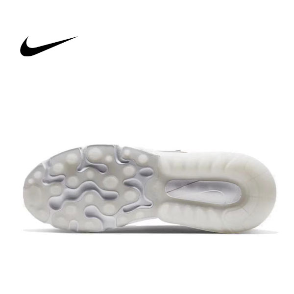 Nike Air Max 270 React 合成革 休閒跑步鞋 銀粉 Nike Air Max 270 React 合成革 休閒跑步鞋 銀粉:圖片 4