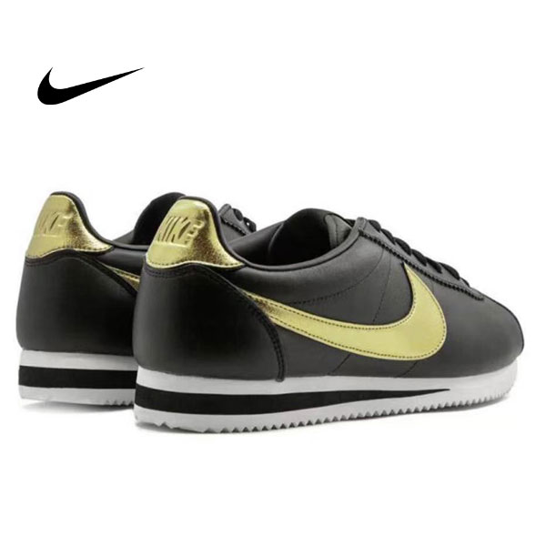 Nike 阿甘 黑 玫瑰金 Classic Cortez 復古跑步鞋 男女同款#好穿透氣 好評不斷#2022熱銷 Nike Classic Cortez 黑金結構阿甘男女復古跑步鞋
