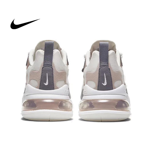 Nike Air Max 270 React 合成革 休閒跑步鞋 銀粉 Nike Air Max 270 React 合成革 休閒跑步鞋 銀粉:圖片 3