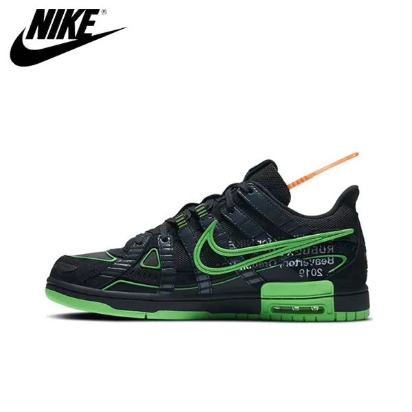 Off-White x Nike Dunk Low Rubber 防滑耐磨 低幫板鞋 黑綠 Off-White x Nike Dunk Low Rubber 防滑耐磨 低幫板鞋 黑綠:圖片 2