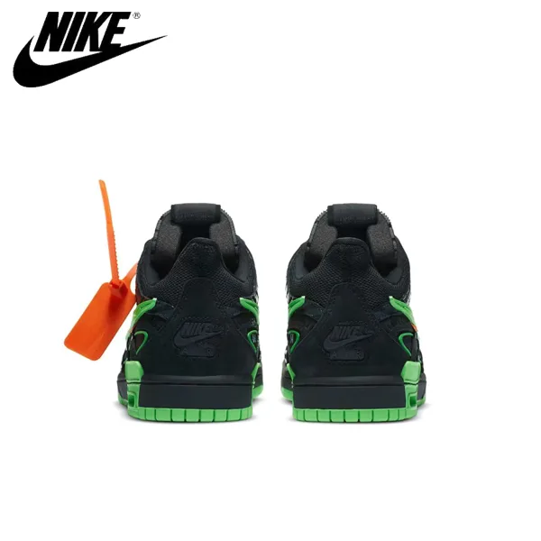 Off-White x Nike Dunk Low Rubber 防滑耐磨 低幫板鞋 黑綠 Off-White x Nike Dunk Low Rubber 防滑耐磨 低幫板鞋 黑綠:圖片 5