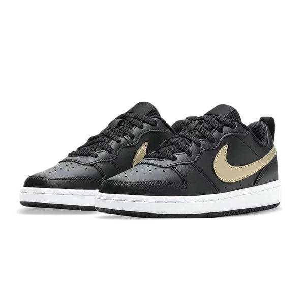 Nike Court Borough Low 2 防滑耐磨 低幫板鞋 黑金 Nike Court Borough Low 2 防滑耐磨 低幫板鞋 黑金:圖片 3