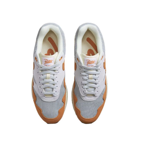 Patta x Nike Air Max 1“Monarch” 減震透氣 休閑跑步鞋 灰棕 Patta x Nike Air Max 1“Monarch” 減震透氣 休閑跑步鞋 灰棕:圖片 4
