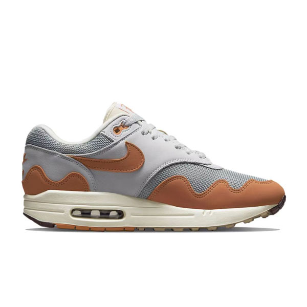 Patta x Nike Air Max 1“Monarch” 減震透氣 休閑跑步鞋 灰棕 Patta x Nike Air Max 1“Monarch” 減震透氣 休閑跑步鞋 灰棕:圖片 2