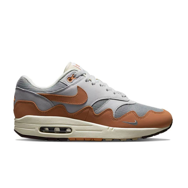 Patta x Nike Air Max 1“Monarch” 減震透氣 休閑跑步鞋 灰棕 Patta x Nike Air Max 1“Monarch” 減震透氣 休閑跑步鞋 灰棕
