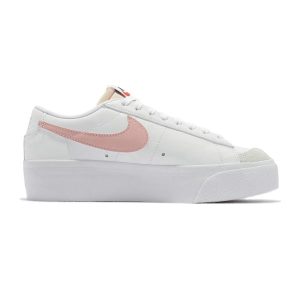 Nike Blazer Low Platform 合成革 低幫板鞋 女款 白粉