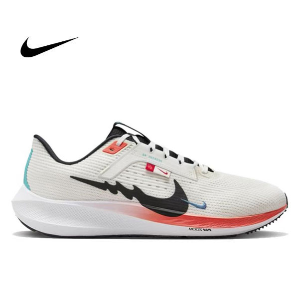 Nike Air Zoom Pegasus 登月40代運動鞋 針織網面透氣跑步 男女同款 白色