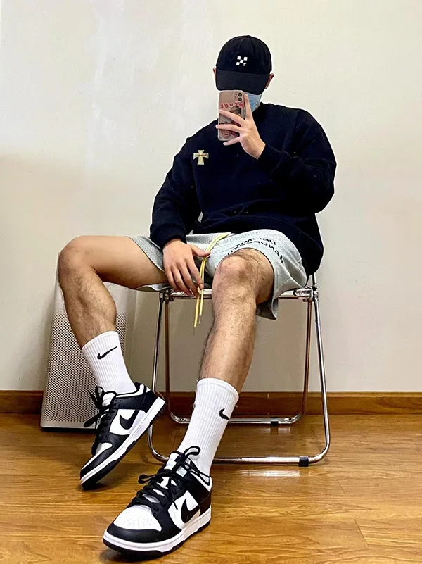 Nike Dunk熊貓：男性穿搭指南